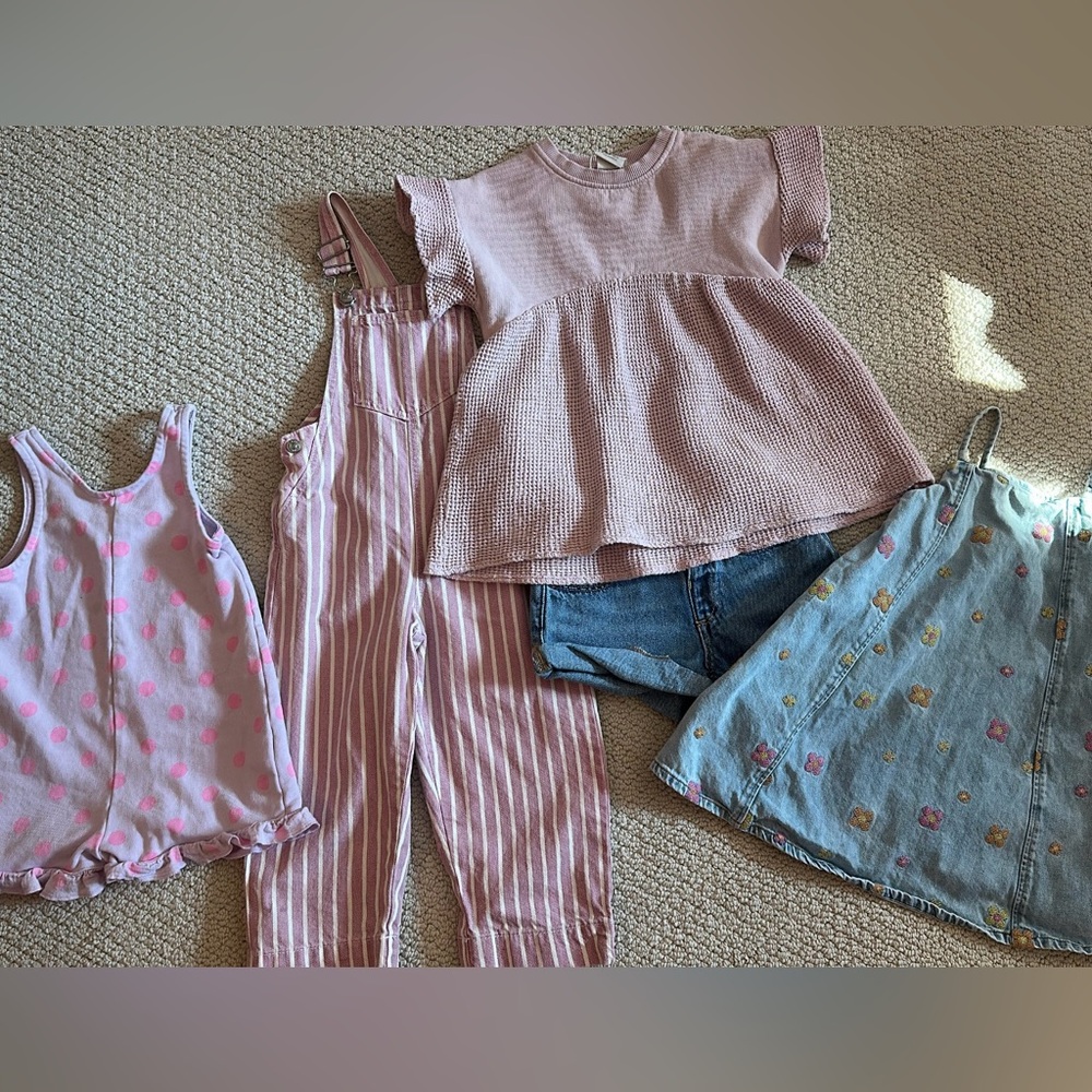 Zara Kids Matching Set - Pink and Blue